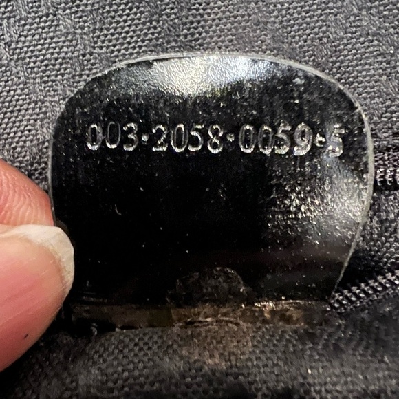 Gucci Bamboo Nylon/Patent Black Backpack Bag.